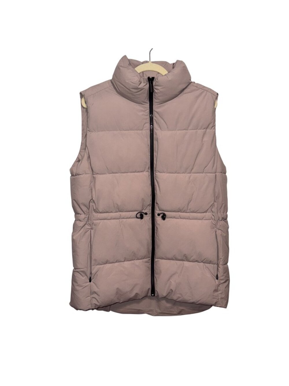 NWT Calvin Klein Jeans Womens Puffer Vest Size M Light Pink Full Zipper